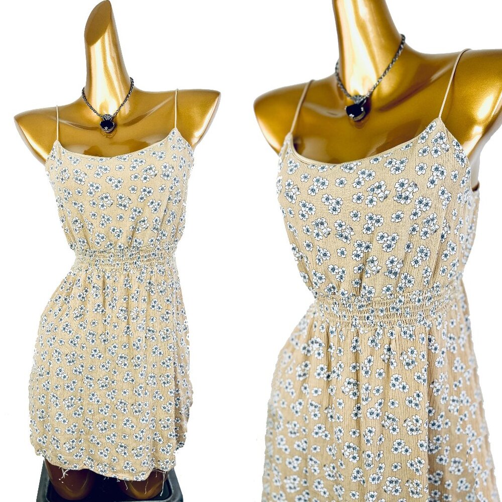 Vintage 90s grunge dress babydoll top floral print prairie mini sundress